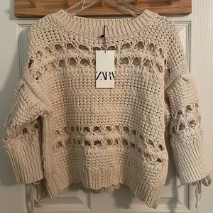Zara crocheted sweater.